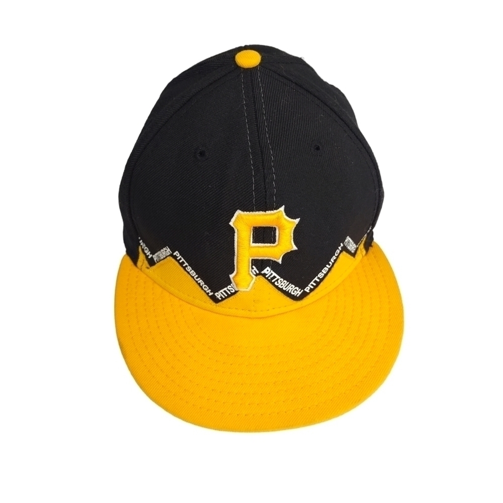 New Era PITTSBURGH PIRATES 59Fifty Big "P" Logo MLB Baseball Cap Hat -Size 7-1/4